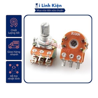 Chiết áp đôi 100K WH148-B100K 15mm Combo 5 con