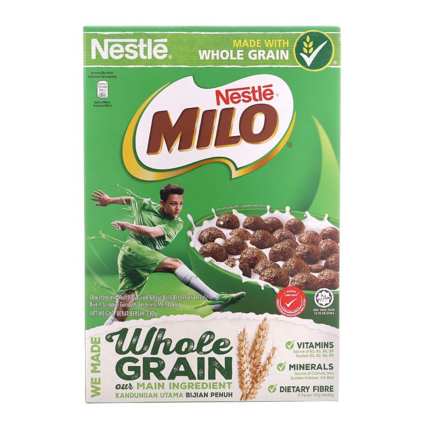 Bánh ngũ cốc ăn sáng Nestlé Milo hộp 170g và 330g