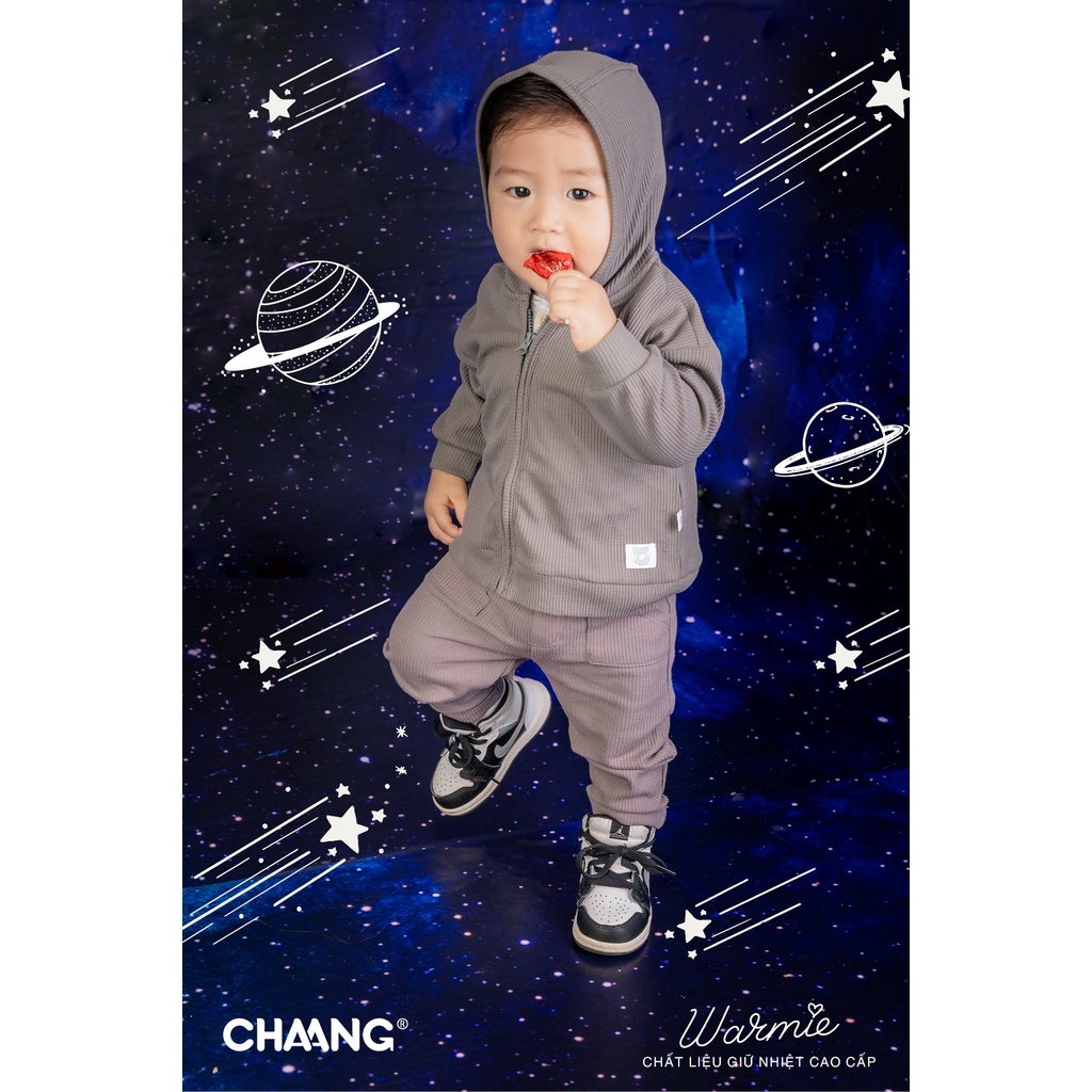 Chaang áo khoác có mũ Chaang Cosmos giữ ấm cho bé AW22D13