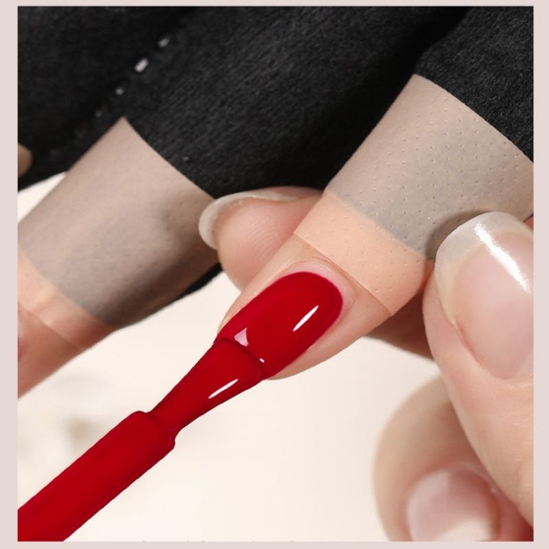 Set 2 Găng Tay Chống Tia Uv Bảo Vệ Móng Màu Đen