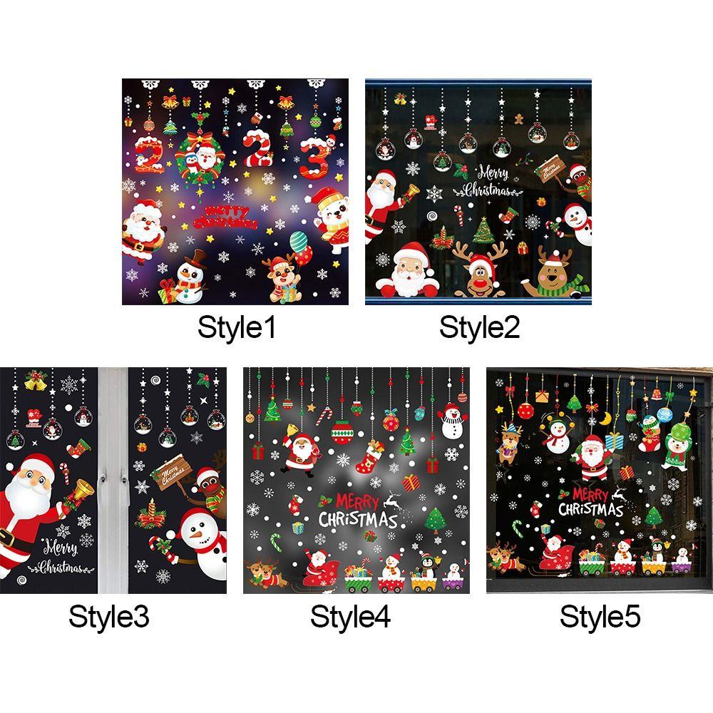 Sticker Dán Cửa Sổ Trang Trí Giáng Sinh diy