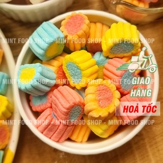 Kẹo Bông Marshmallow (Dưa Hấu, Bông Hoa, Xoắn, Trái Tim) - Lon 200gr