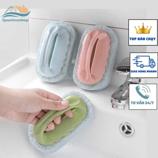 Dụng cụ cọ rửa nhà bếp, trà rửa bát có tay cầm tiện ích