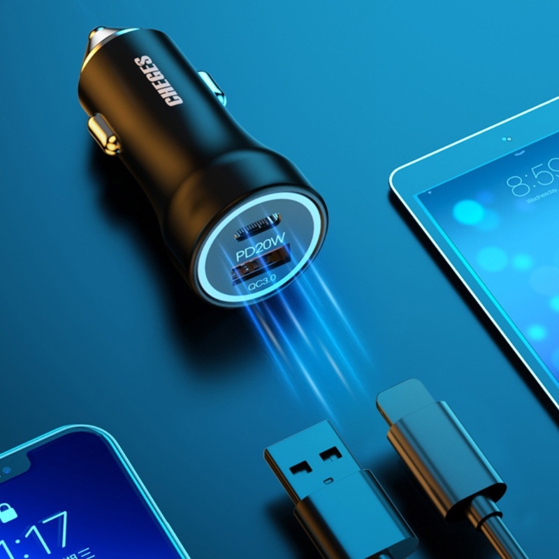 Ổ Cắm Sạc Nhanh Fol PD20W QC3.0 USB 12V 24V Chống Thấm Nước Dành Cho Xe Hơi / Xe Máy / Tàu Thuyền