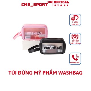 Túi đựng mỹ phẩm, đồ trang điểm du lịch sang trọng tiện dụng Washbag trong suốt, chống thấm nước tiện dụng HL8 cms