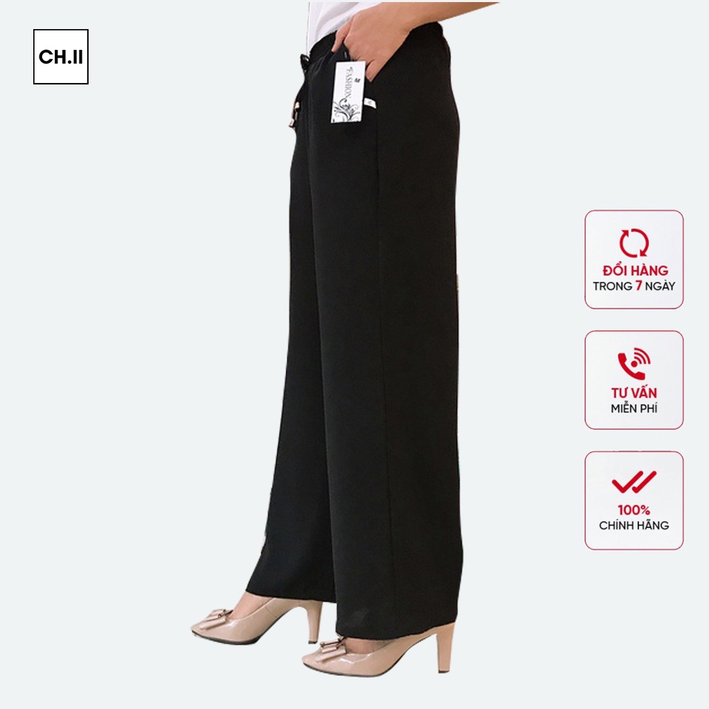 Quần Xuông Ống Rộng Bigsize Dành Cho Các Cô Trung Niên - Chất Vải Đũi Cao Cấp Thoáng Mát