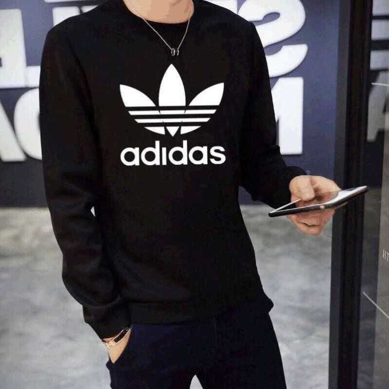 Áo nỉ nam thu đông adidas, áo sweater nam nữ thời trang năng động phong cách Hàn Quốc