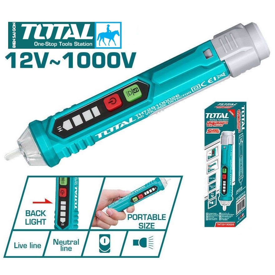 Bút Thử Điện Bút Dò Dòng Điện Áp AC 12V 1000V AC Voltage Detector TOTAL THT29100026
