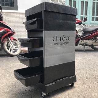 Xe Đẩy Cho Salon Tóc Để Đựng Hóa Chất