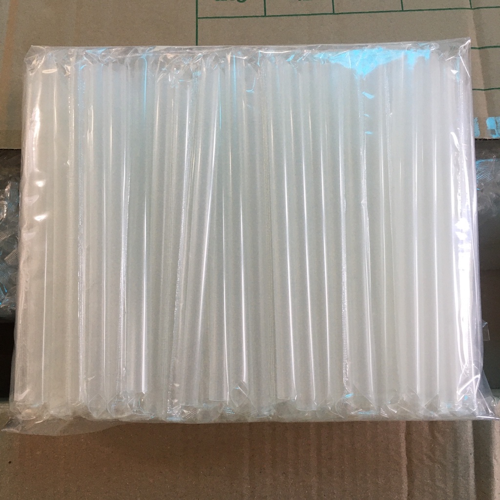 Ống Hút Trà Sữa Phi 6, 8 & Phi 12 Có Màng Bọc Từng Cây. Dùng Hút Sinh Tố, Trà Sữa, Trà Chanh, Coffee