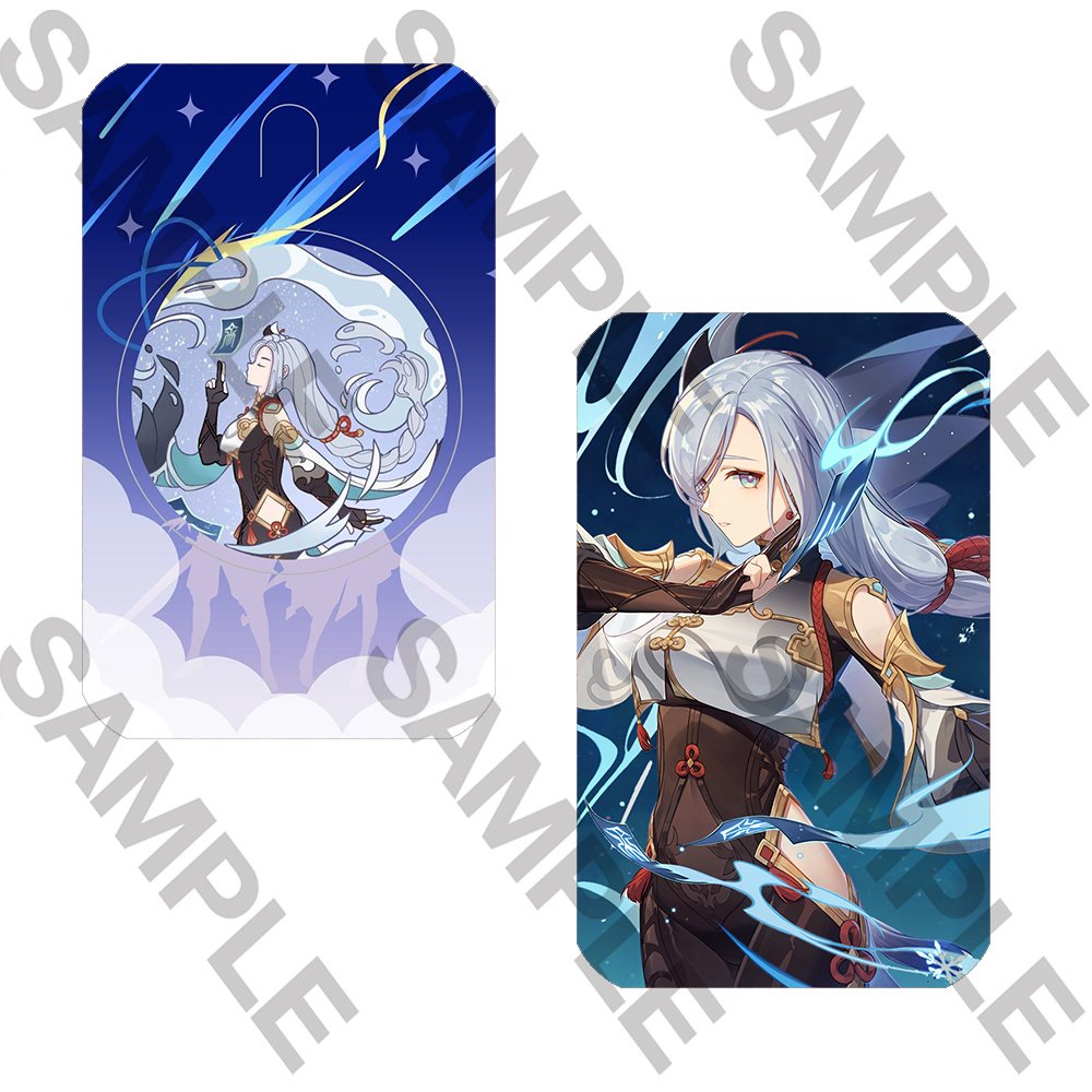 Ảnh card bo góc in hình GENSHIN IMPACT thẻ bo viền 5*8cm anime chibi 1 tấm