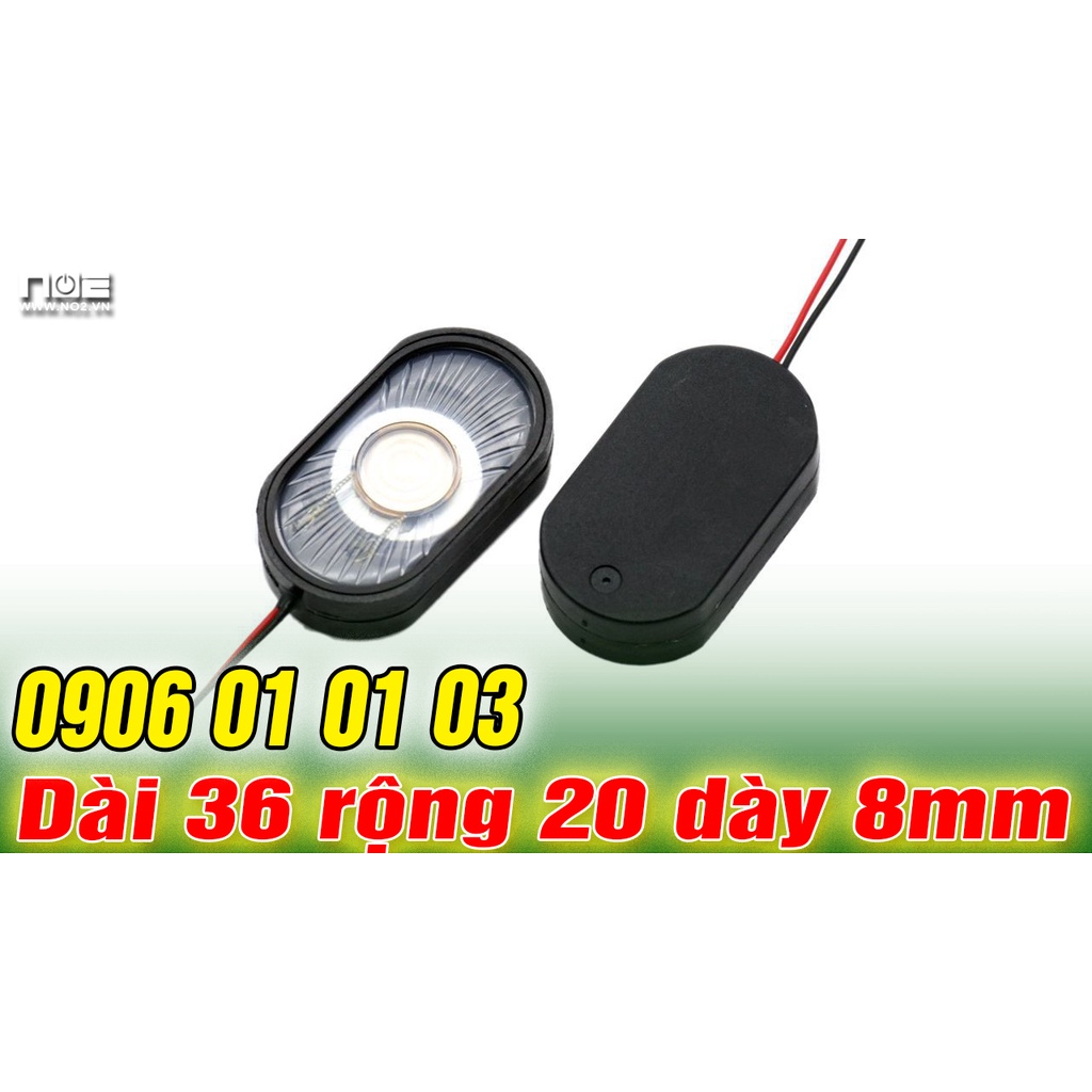 Loa bầu dục giá rẻ, dài 36 rộng 20 dày 8mm âm thanh siêu to