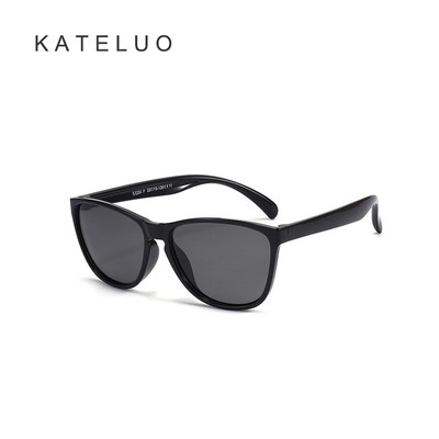 Kính mát KATELUO 8304 phân cực mặt vuông chống tia UV400 phong cách vintage thời trang cho bé trai và gái