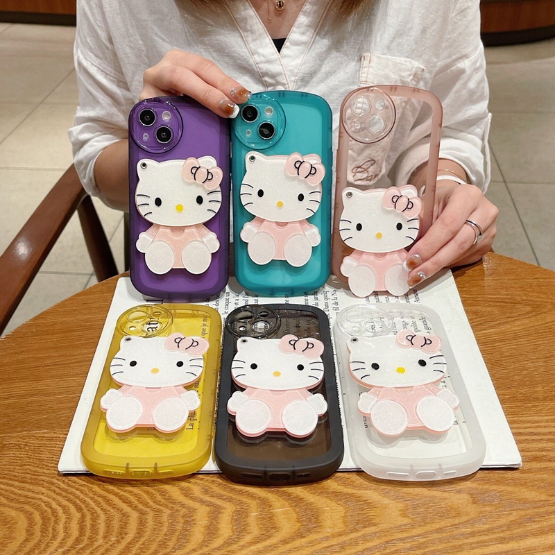 Ốp Điện Thoại Kính Cường Lực Hình Hello Kitty Cho OPPO Reno 8t 4G 8 8z 7 7z 6 5G 5 5F 4F 4 2F
