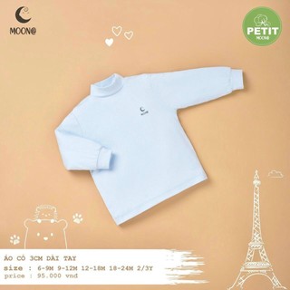 Áo cổ 3 phân Moon chất vải petit cho bé