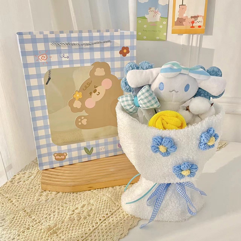 SANRIO Bó Hoa Cinnamoroll Dễ Thương Dùng Làm Quà Tặng Giáng Sinh / Valentine