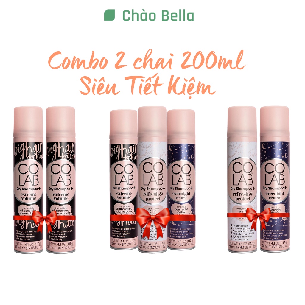 Combo Dầu Gội Khô Colab Plus Full Phân Loại 200ml