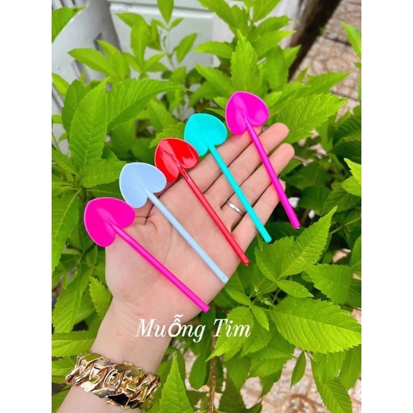 muỗng tim múc kem 12cm