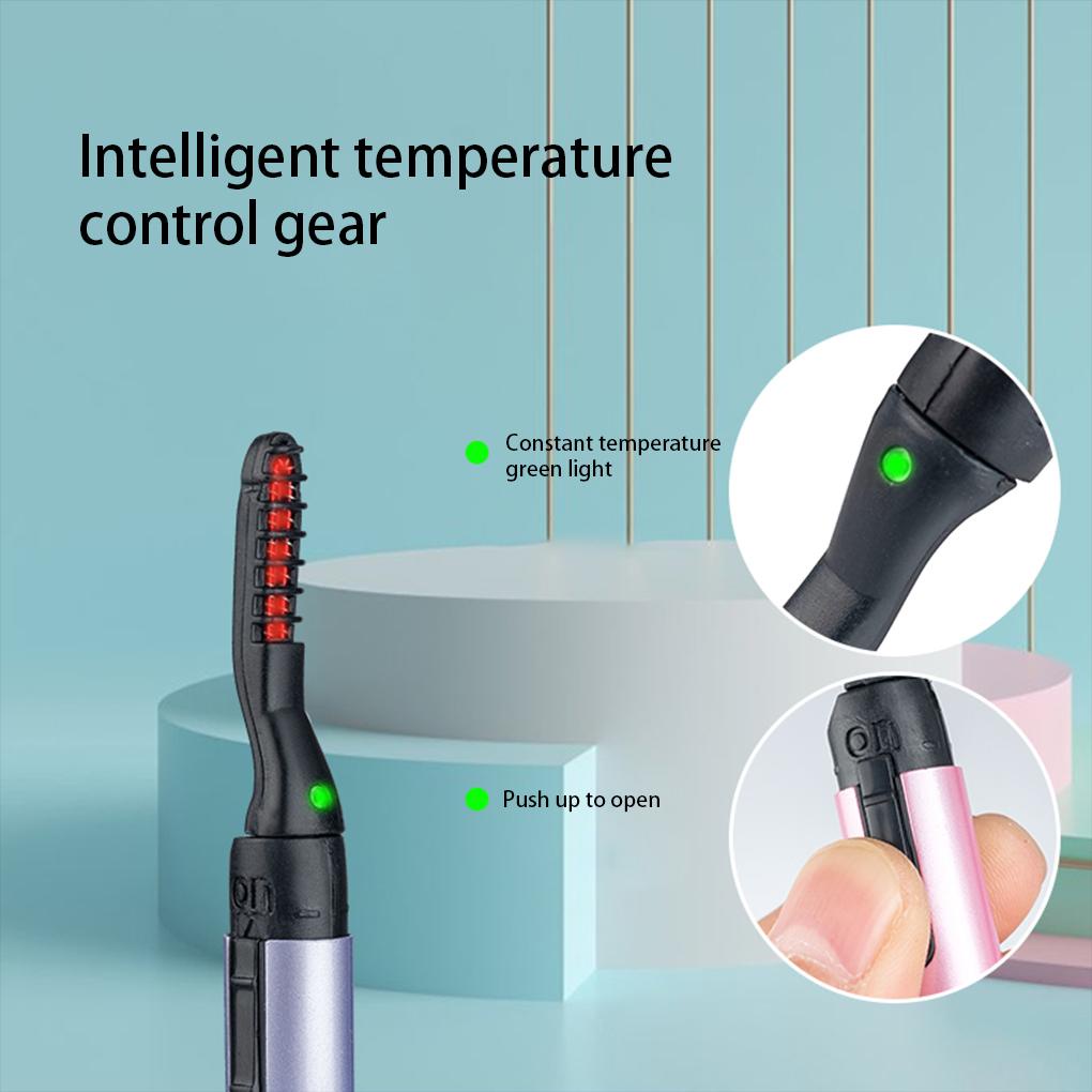 Dụng Cụ Uốn Lông Mi Cầm Tay Bằng Điện Ống Nhôm Tiện Dụng Cho Nữ