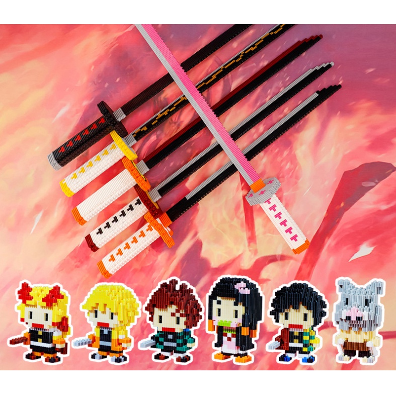 Đồ Chơi Lắp Ráp Vũ Khí Trong Demon Slayer Cho Trẻ Em