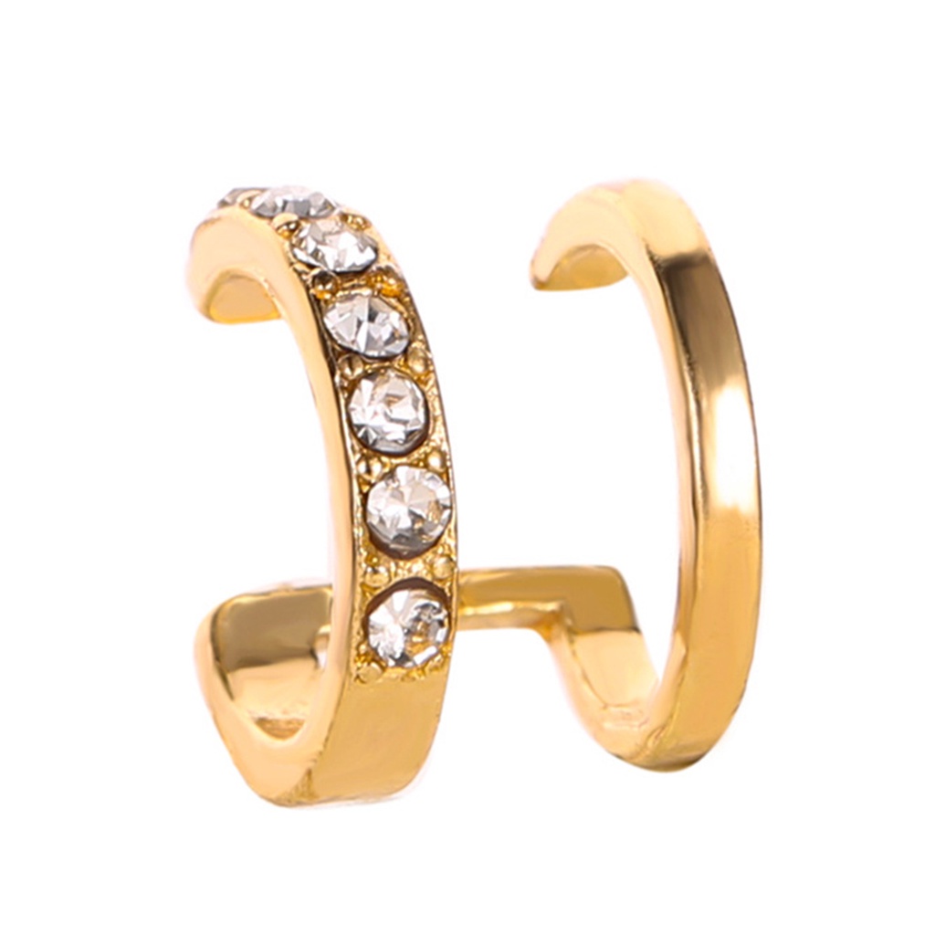 1 chiếc khuyên tai kẹp đính đá thời trang