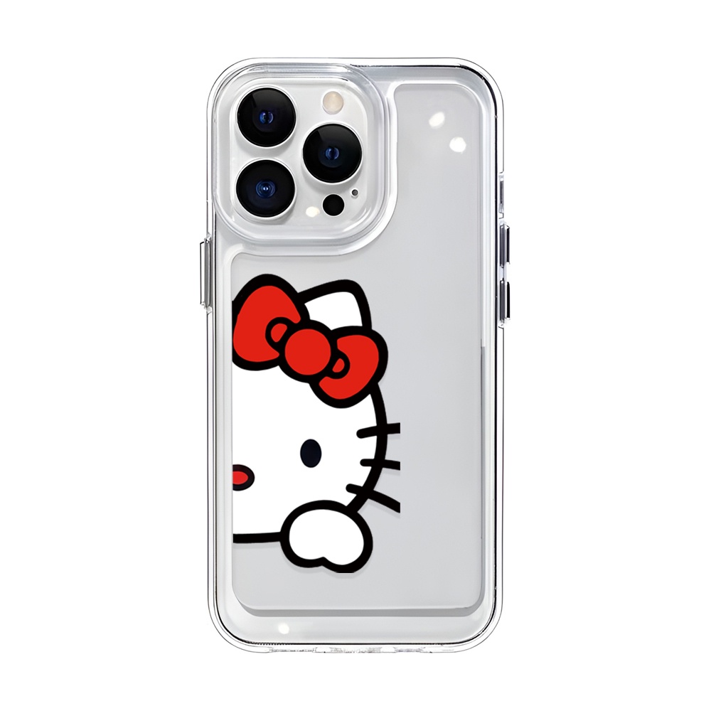 Ốp Điện Thoại Trong Suốt In Hình Hello kitty Cho iphone 14ProMax 14Plus 13 11 12 7Plus X XR XS Max 8 7
