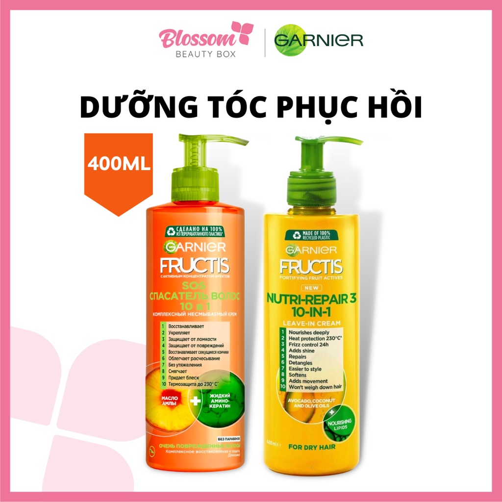 Kem dầu dưỡng tóc phục hồi SOS Hair Saver 10in1 GARNIER 400 ml