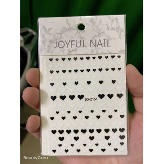 Sticker tim mã mới trang trí nail