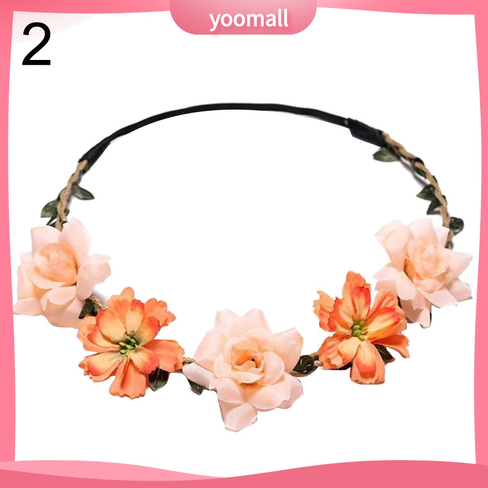 Vòng Hoa Nhân Tạo Đội Đầu Thời Trang Dành Cho Cô Dâu