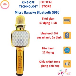 ⚡FREE SHIP⚡ Micro kèm loa Bluetooth Karaoke SD10 không dây bảo hành 6 tháng - Kèm thẻ bảo hành cứng