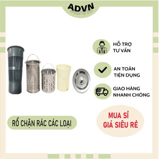 Rổ chặn rác bồn chén, rổ lọc rác loại nhựa và inox