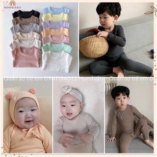 (Peekaboo QC) Bộ Dài Nỉ Nhung Dày Dặn Co Dãn Thích Hợp Thu Đông Cho Bé Trai Và Bé Gái
