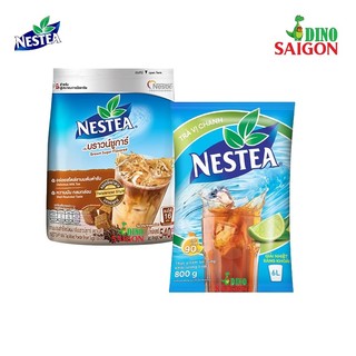 Combo 2 bịch trà nestea vị chanh và trà sữa đường nâu
