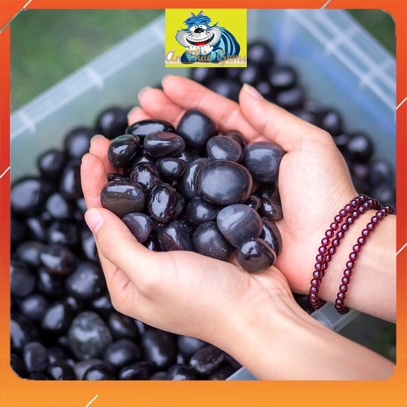 1 Viên Đá Mài Bóng Tự Nhiên - Đá Thanh Tẩy - Sỏi Trang Trí Chậu Cây, Đá Thả Bể Cá