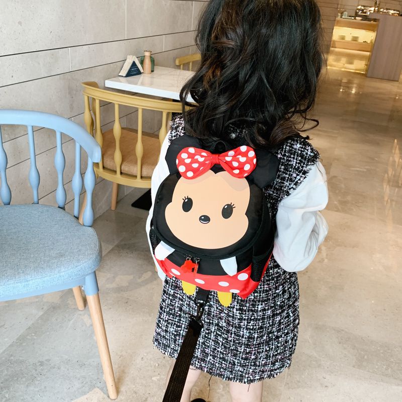 Ba Lô Vải canvas mini In Hoạt Hình Mickey Dễ Thương Thời Trang Thu Đông Cho Nữ