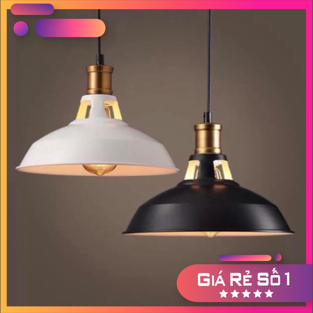 Đèn thả chao tròn hở cổ đui đồng trang trí quán HL1008-300 OWL Lighting