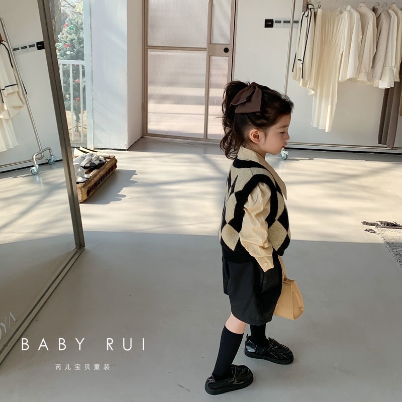 Áo Cardigan Dệt Kim Phong Cách Hàn Quốc Thời Trang Xuân Thu Mới Cho Bé Gái