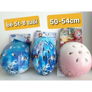 Nón bảo hiểm công chúa bạch tuyết cho bé 5t -8t snow white bicycle helmet with bell by disney
