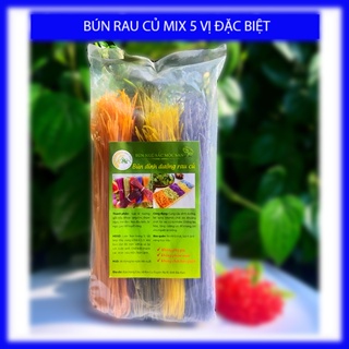 Bún rau củ Bún ngũ sắc tự nhiên Bún gạo lứt ăn kiêng giảm cân 500G