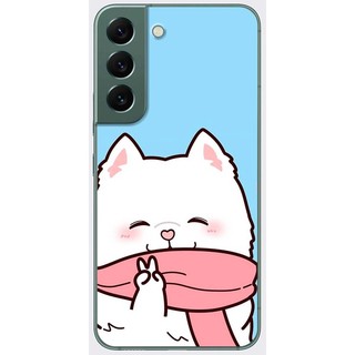 Ốp lưng Samsung Galaxy S22, S22 Plus, S22 Ultra in hình Mèo choàng khăn