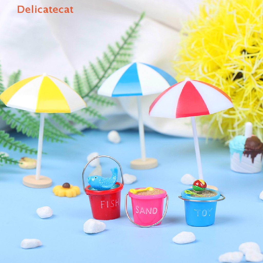 Xô Đựng Dù Bãi Biển Mini Tỉ Lệ 1: 12 Trang Trí Nhà Búp Bê