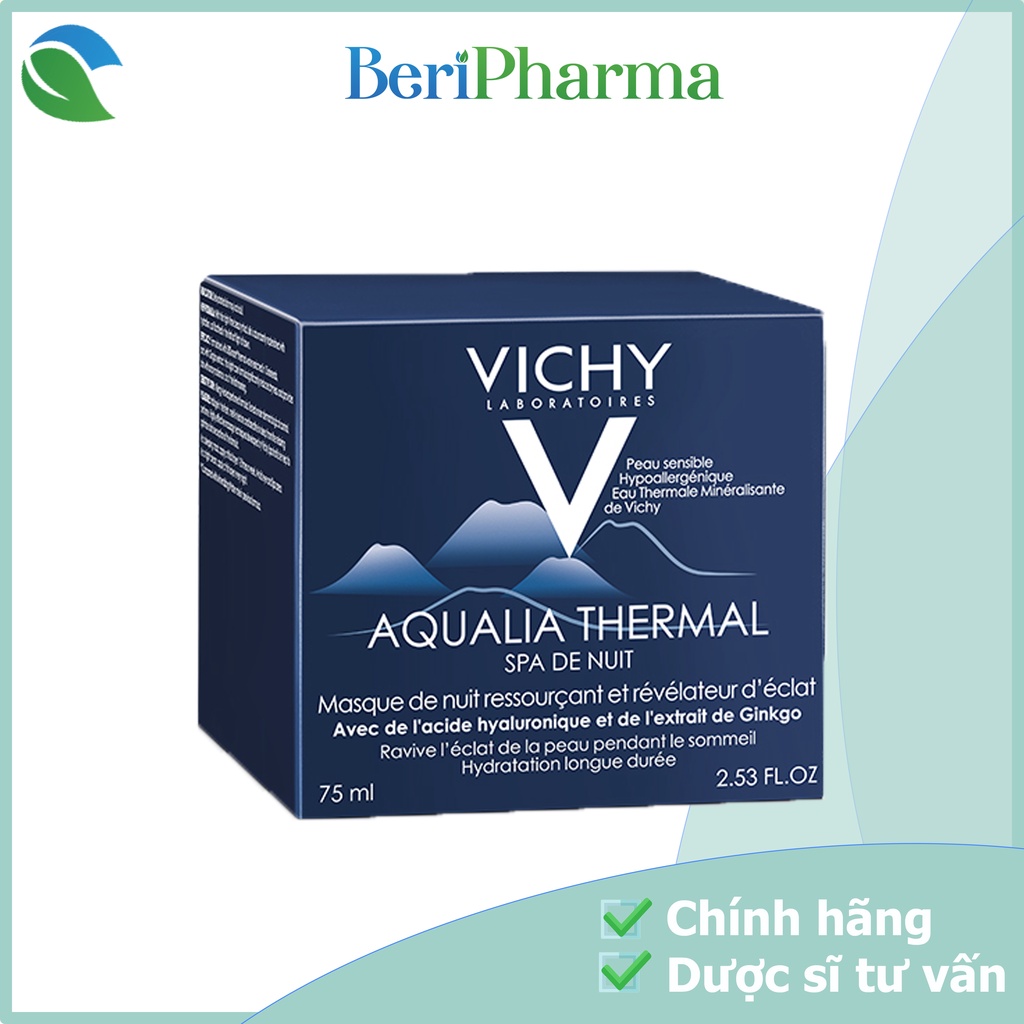 Vichy Mặt Nạ Ngủ Cung Cấp Nước Aqualia Thermal Night Spa 75ml