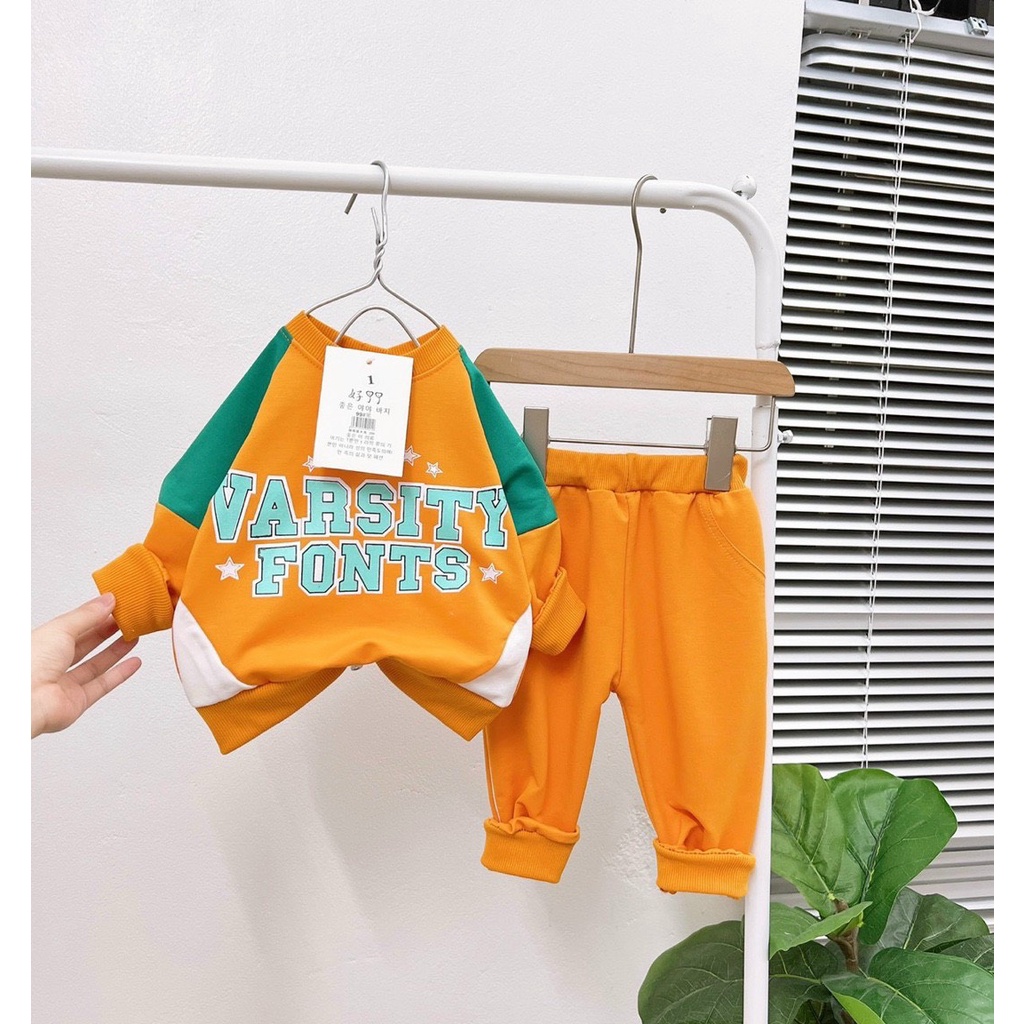 Bộ chữ VARSITY bé trai