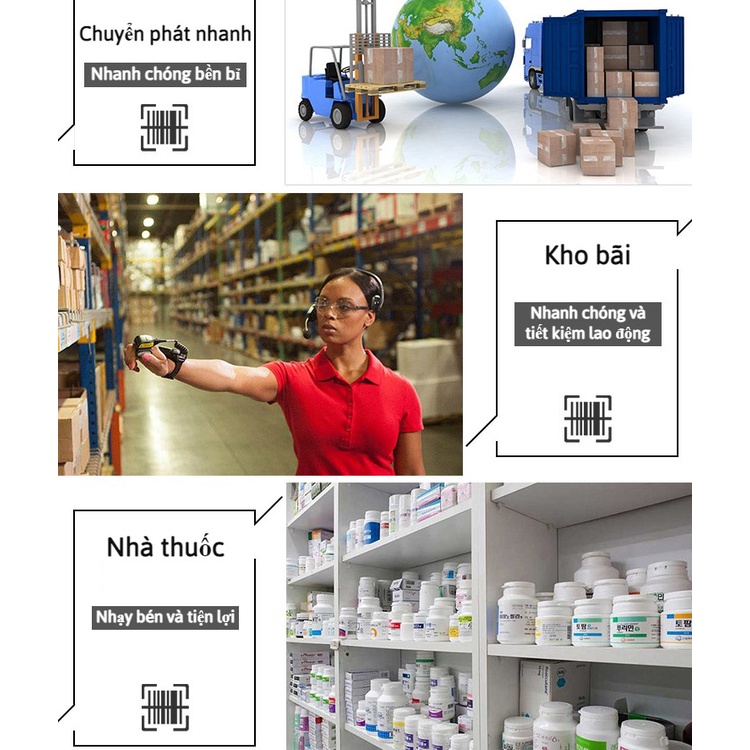 Máy quét mã vạch sản phẩm YHD 1100C 1D Máy Scan Barcode cầm tay có dây dùng trong Cửa hàng, Siêu thị