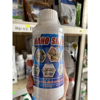 NANO bạc sát khuẩn cho ốc lươn. tôm, cá chai 500ml. tắm hay sát khuẩn định kì. ổn định màu nước