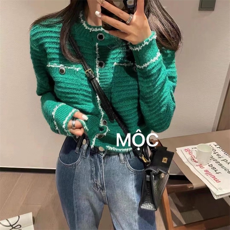 Áo len khoác phong cách Hàn quốc mẫu thời trang mơí nhất