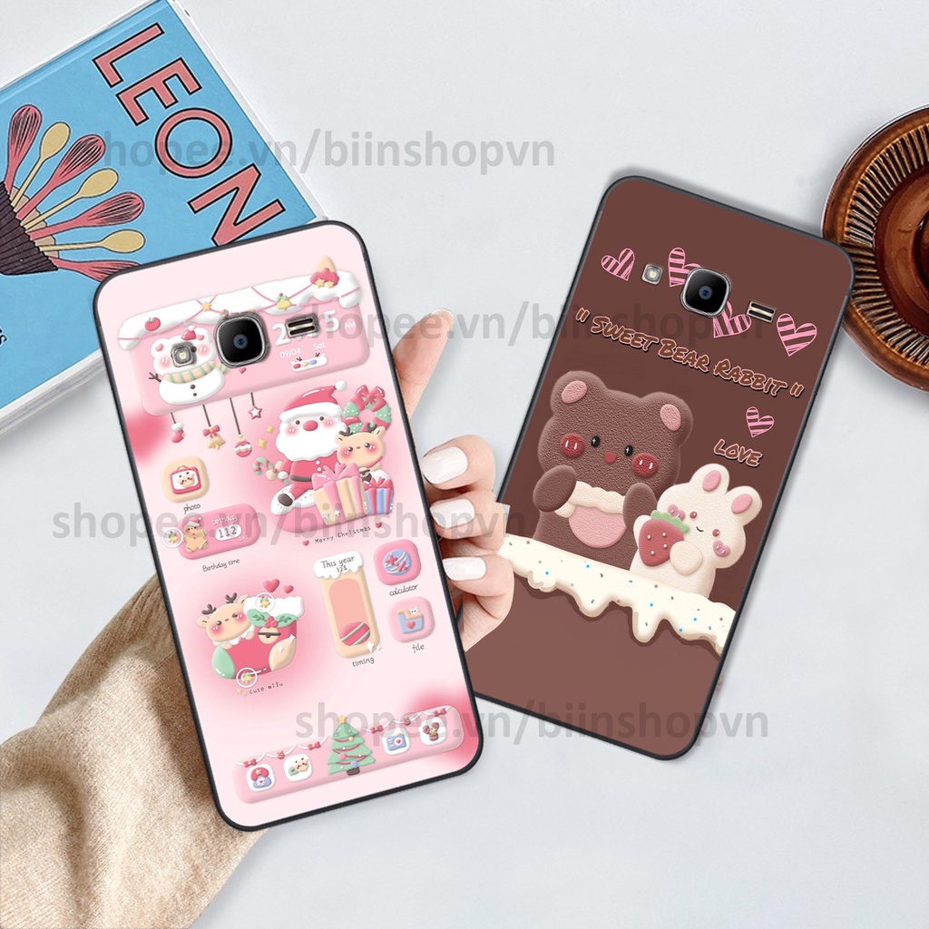 Ốp Samsung J2 Prime in hình gấu chocolate kẹo ngọt siêu đẹp siêu xinh