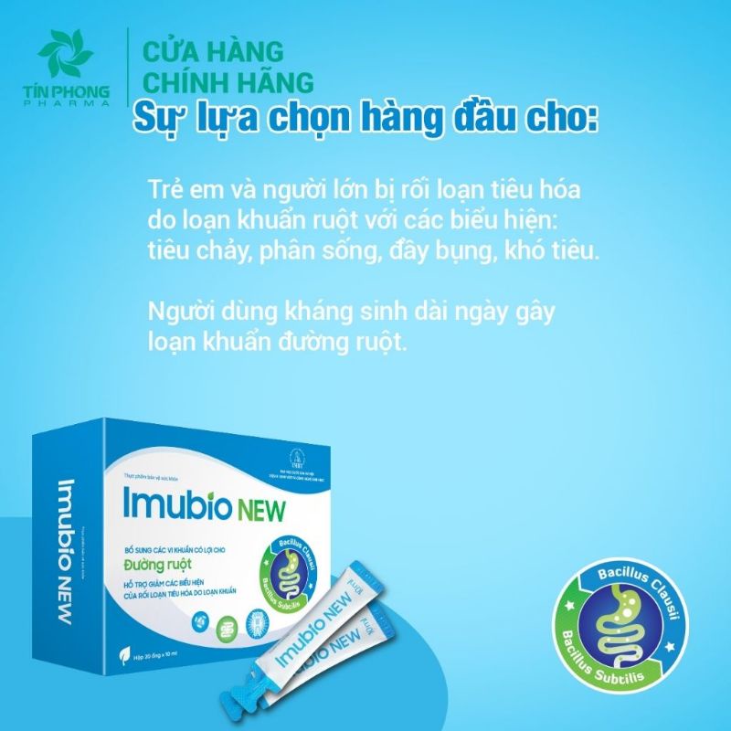 Men vi sinh imubio new bổ sung các vi khuẩn có lợi cho đường ruột. - ảnh sản phẩm 2