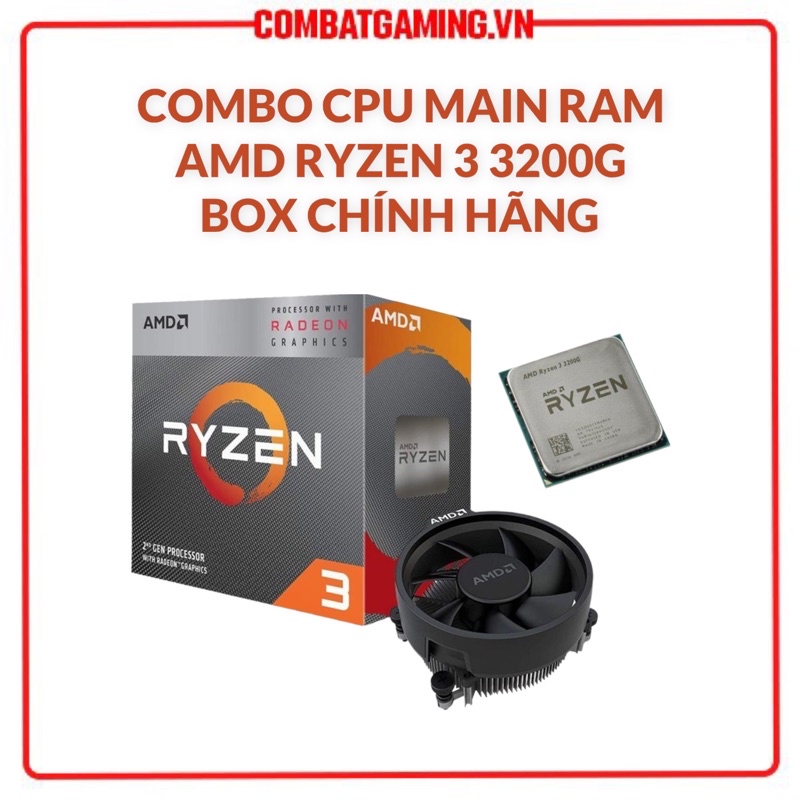 Combo Máy Tính CPU AMD Ryzen 3 3200G + Main Gigabyte/MSI