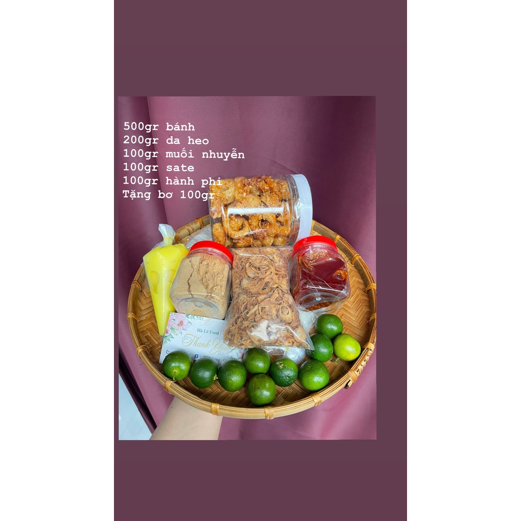 Combo Muối Nhuyễn Hành Phi Sate Da Heo